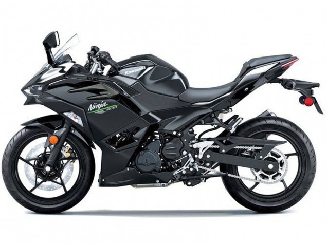 Billigste Kawasaki Ninja 500 EX500R Motorrad Verkleidung 2024-2025 - Glanzendes Schwarz