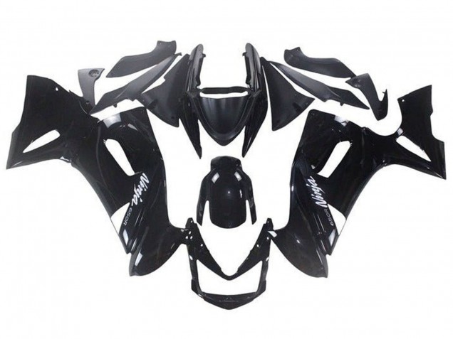 Billigste Kawasaki Ninja 650 EX650 Motorrad Verkleidung 2006-2008 - Glanzendes Schwarz Weiss Ninja 650R
