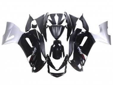 Billigste Kawasaki Ninja 650 EX650 Motorrad Verkleidung 2006-2008 - Glanzendes Schwarz Weiss