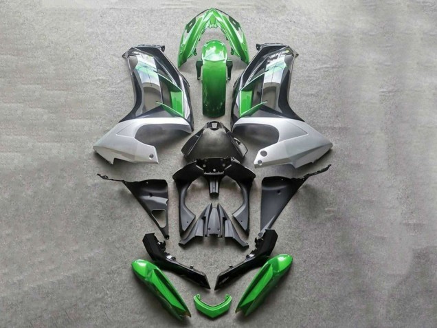 Billigste Kawasaki Ninja 650 EX650 Motorrad Verkleidung 2012-2016 - Grun Grau Schwarz