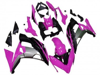 Billigste Kawasaki Ninja 650 EX650 Motorrad Verkleidung 2017-2019 - Rosa Schwarz Grau