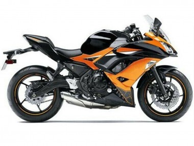 Billigste Kawasaki Ninja 650 EX650 Motorrad Verkleidung 2017-2019 - Orange Schwarz