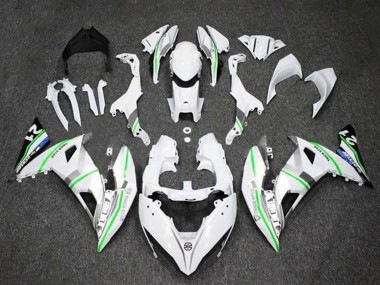 Billigste Kawasaki Ninja 650 EX650 Motorrad Verkleidung 2017-2019 - Weiss Silber Grun Blau