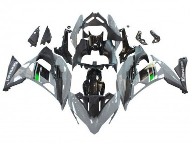 Billigste Kawasaki Ninja 650 EX650 Motorrad Verkleidung 2017-2019 - Grau Schwarz Grun