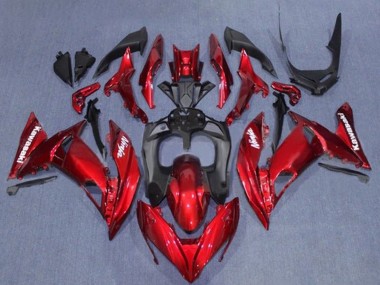 Billigste Kawasaki Ninja 650 EX650 Motorrad Verkleidung 2017-2019 - Rot Schwarz Weiss