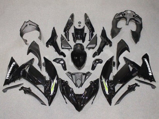 Billigste Kawasaki Ninja 650 EX650 Motorrad Verkleidung 2017-2019 - Schwarz Weiss Grun Weiss
