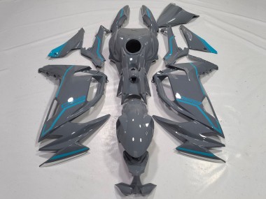 Billigste Kawasaki Ninja 650 EX650 Motorrad Verkleidung 2020-2024 - Grau Blau