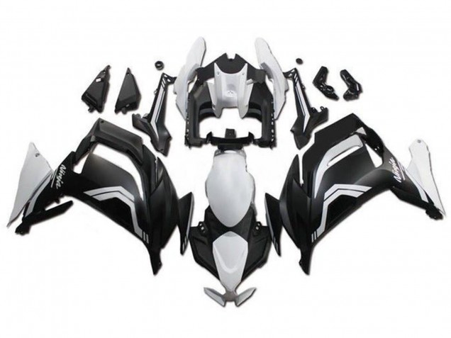 Billigste Kawasaki Ninja 650 EX650 Motorrad Verkleidung 2020-2025 - Weiss Matt Schwarz