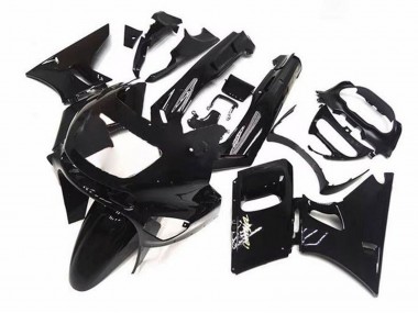 Billigste Kawasaki ZZR400 Motorrad Verkleidung 1993-2007 - Glanzendes Schwarz