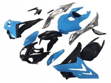 Billigste BMW S1000R Motorrad Verkleidung 2014-2016 - Blau Silber Matt Schwarz