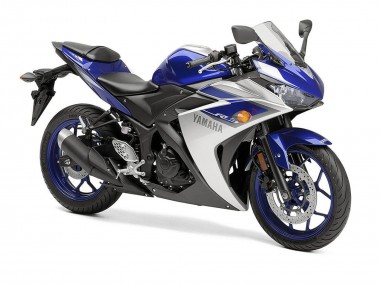 Billigste Yamaha YZF R3 Motorrad Verkleidung 2015-2018 - Silber Blau Schwarz