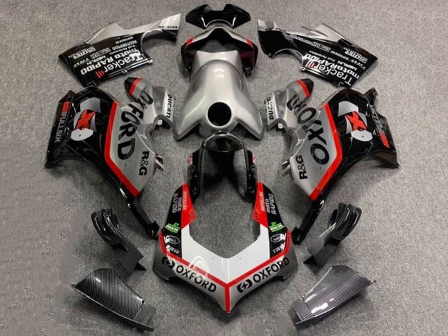 Billigste Ducati Panigale V4 V4S Motorrad Verkleidung 2020-2021 - Silber Weiss Rot Schwarz Carbonfaser Stil