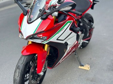Billigste Ducati Supersport 939/939S Motorrad Verkleidung 2017-2022 - Rot Weiss Grun Streifen