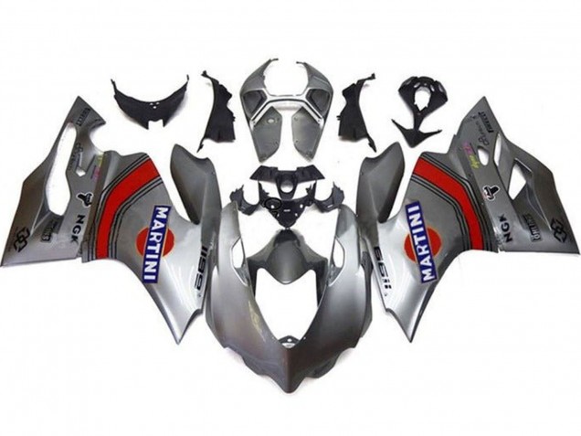 Billigste Ducati Panigale 1199 Motorrad Verkleidung 2011-2014 - Silber Rot Blau Martini