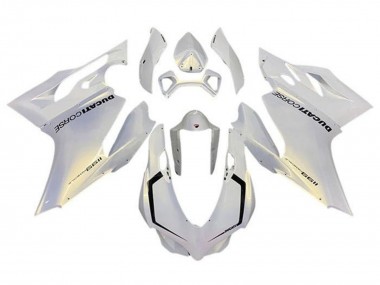 Billigste Ducati Panigale 1199 Motorrad Verkleidung 2011-2014 - Perl Weiss Corse
