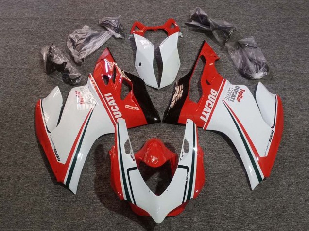 Billigste Ducati Panigale 1199 Motorrad Verkleidung 2011-2014 - Weiss Rot Grun Glanzendes Schwarz Corse