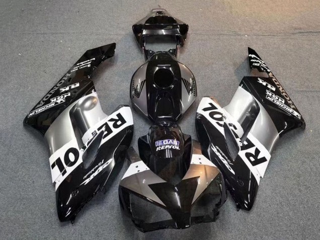 Billigste Honda CBR1000RR Motorrad Verkleidung 2004-2005 - Silber Weiss Glanzendes Schwarz Repsol