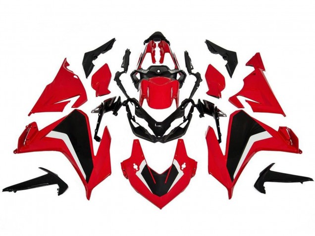 Billigste Honda CBR500R Motorrad Verkleidung 2019-2021 - Rot Weiss Schwarz