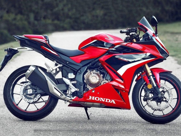 Billigste Honda CBR500R Motorrad Verkleidung 2019-2021 - Rot Weiss Glanzendes Schwarz OEM Stil