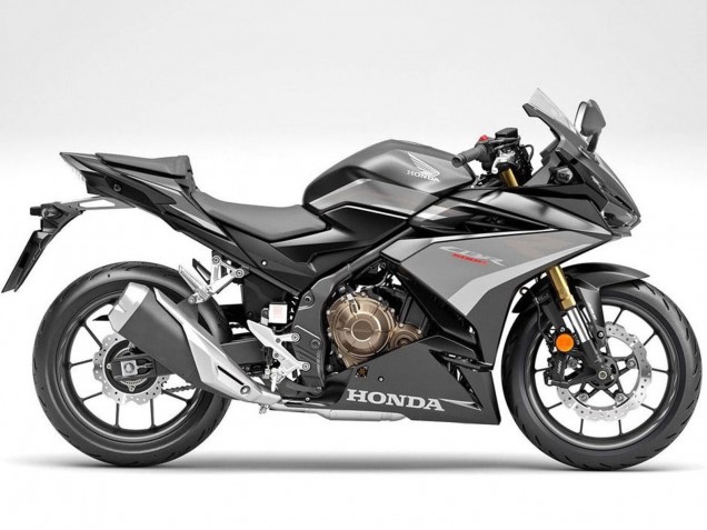 Billigste Honda CBR500R Motorrad Verkleidung 2019-2021 - Silber Matt Schwarz