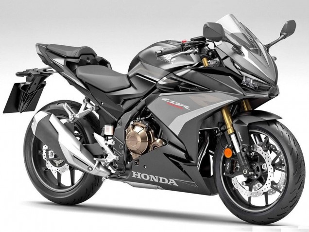 Billigste Honda CBR500R Motorrad Verkleidung 2019-2021 - Silber Matt Schwarz