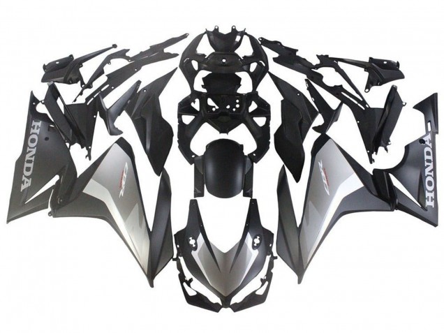 Billigste Honda CBR500R Motorrad Verkleidung 2019-2021 - Silber Matt Schwarz