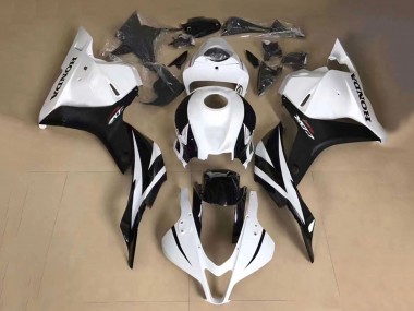 Billigste Honda CBR600RR Motorrad Verkleidung 2013-2023 - Weiss Glanzendes Schwarz