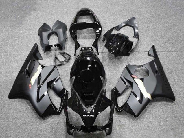 Billigste Honda CBR600 F4i Motorrad Verkleidung 2001-2003 - Glanzendes Schwarz Matt Schwarz Grau