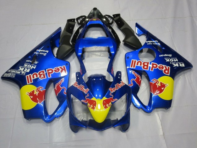 Billigste Honda CBR600 F4i Motorrad Verkleidung 2001-2003 - Blau Gelb Red Bull