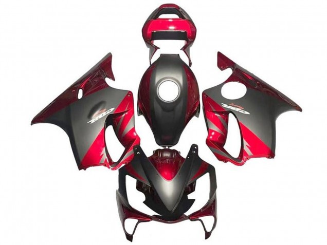 Billigste Honda CBR600 F4i Motorrad Verkleidung 2001-2003 - Rot Matt Schwarz