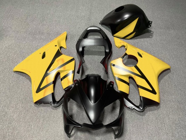 Billigste Honda CBR600 F4i Motorrad Verkleidung 2001-2003 - Gelb Matt Schwarz