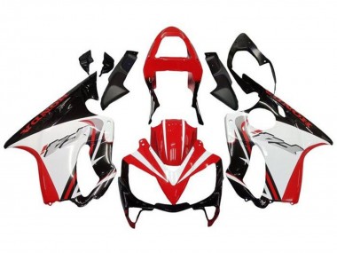 Billigste Honda CBR600 F4i Motorrad Verkleidung 2001-2003 - Weiss Rot Glanzendes Schwarz