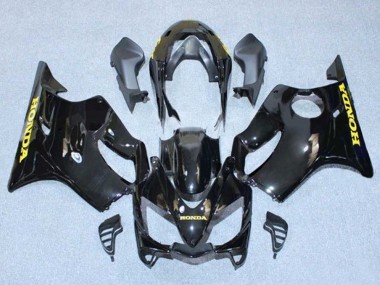 Billigste Honda CBR600 F4i Motorrad Verkleidung 2004-2007 - Glanzendes Schwarz Gold Aufkleber