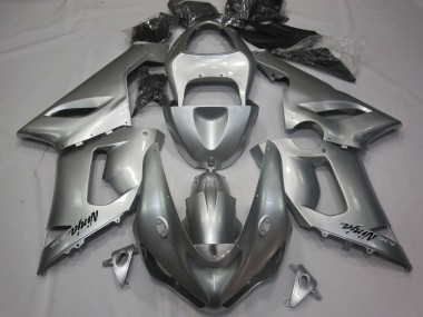 Billigste Kawasaki ZX6R Motorrad Verkleidung 2005-2006 - Silber