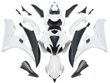 Billigste Yamaha YZF R6 Motorrad Verkleidung 2006-2007 - Weiss Matt Schwarz