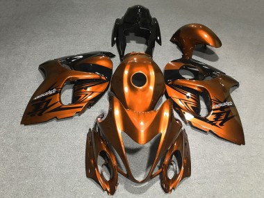 Billigste Suzuki GSXR 1300 Hayabusa Motorrad Verkleidung 2008-2020 - Bonbon Orange Schwarz