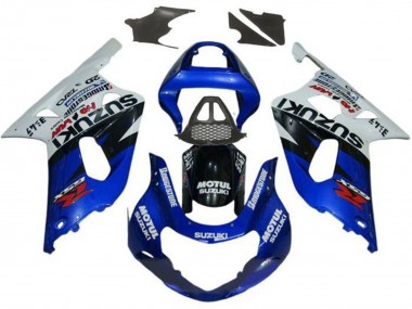 Billigste Suzuki GSXR1000 Motorrad Verkleidung 2000-2002 - Weiss Rot Blau Schwarz Rot