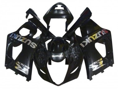 Billigste Suzuki GSXR 1000 Motorrad Verkleidung 2003-2004 - Glanzendes Schwarz Chrome