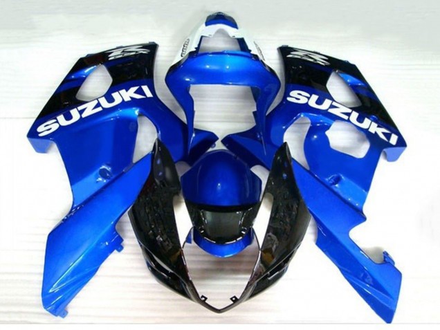 Billigste Suzuki GSXR 1000 Motorrad Verkleidung 2003-2004 - Blau Schwarz Weiss