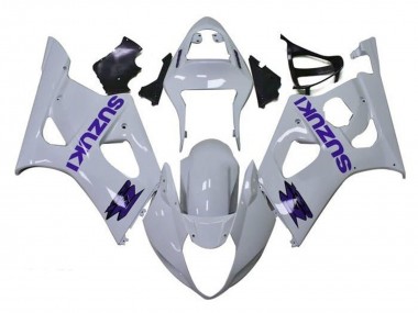 Billigste Suzuki GSXR 1000 Motorrad Verkleidung 2003-2004 - Weiss Lila