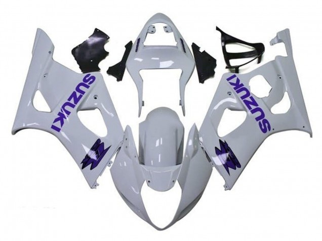 Billigste Suzuki GSXR 1000 Motorrad Verkleidung 2003-2004 - Weiss Lila