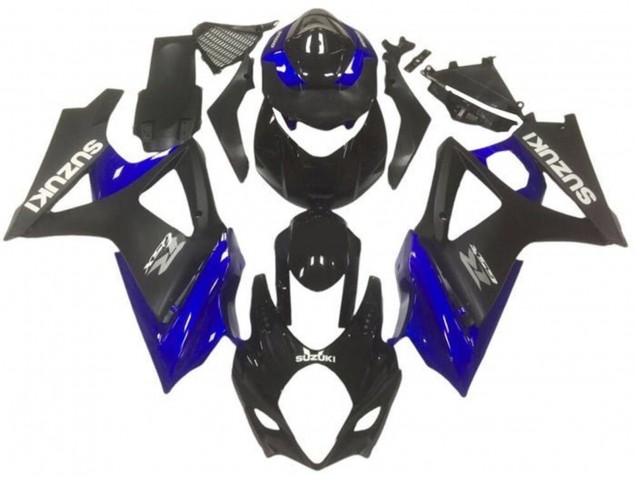 Billigste Suzuki GSXR 1000 Motorrad Verkleidung 2005-2006 - Schwarz Blau