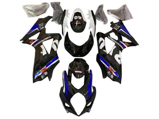 Billigste Suzuki GSXR 1000 Motorrad Verkleidung 2005-2006 - Schwarz Blau Weiss Rot Yoshimura