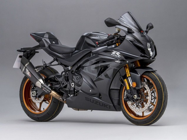 Billigste Suzuki GSXR 1000 Motorrad Verkleidung 2005-2006 - Matt Schwarz Phantom