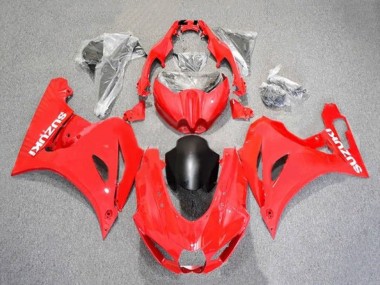 Billigste Suzuki GSXR1000 Motorrad Verkleidung 2017-2024 - Rot Weiss Matt Schwarz