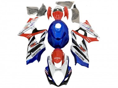 Billigste Suzuki GSXR 1000 Motorrad Verkleidung 2007-2008 - Weiss Rot Blau Schwarz