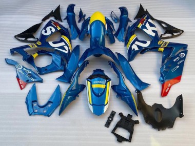 Billigste Suzuki GSXR 1000 Motorrad Verkleidung 2009-2016 - Blau Gelb Weiss Rot