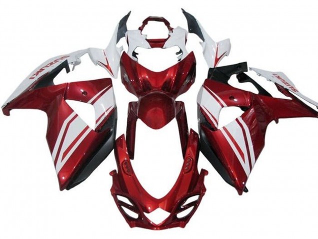 Billigste Suzuki GSXR 1000 Motorrad Verkleidung 2009-2016 - Weiss Rot
