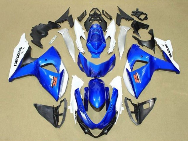 Billigste Suzuki GSXR 1000 Motorrad Verkleidung 2009-2016 - Weiss Blau Rot