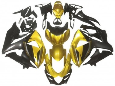 Billigste Suzuki GSXR 1000 Motorrad Verkleidung 2009-2016 - Gold Schwarz Dunkel Grau